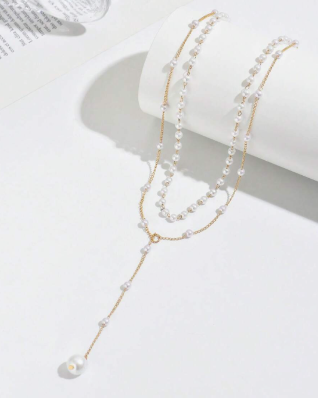 Amara Pearl Y-Necklace