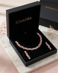 Rosé Petal Necklace Set