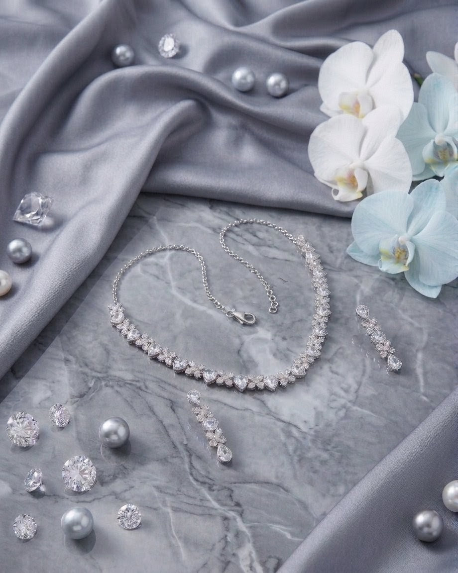 Silver Mist Necklace Set