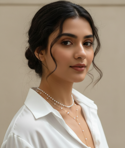 Amara Pearl Y-Necklace
