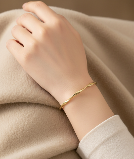 Golden Twist Bracelet