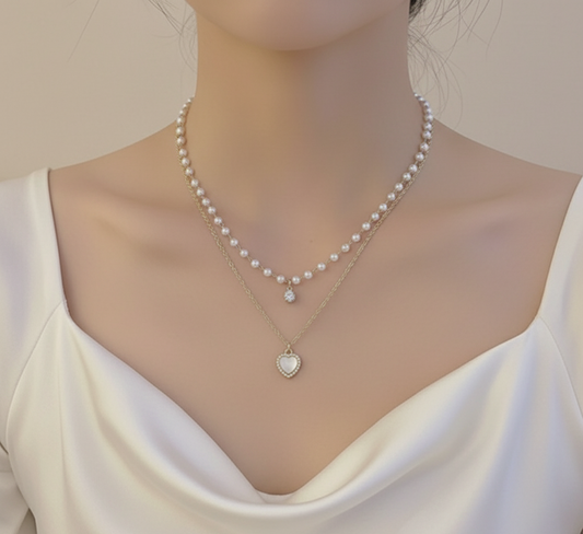Moonlit Heart Necklace
