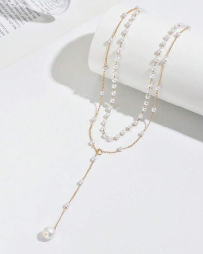 Amara Pearl Y-Necklace