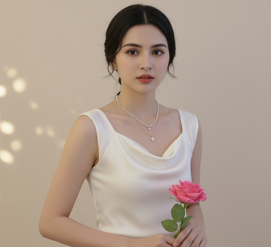 Moonlit Heart Necklace